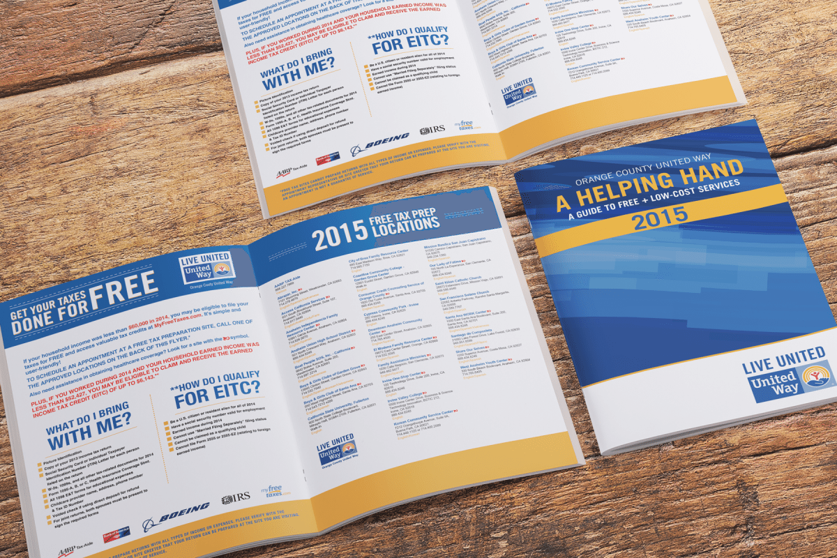 Orange County United Way: A Helping Hand A Guide to Free + Low-Cost Services 2015 Booklet