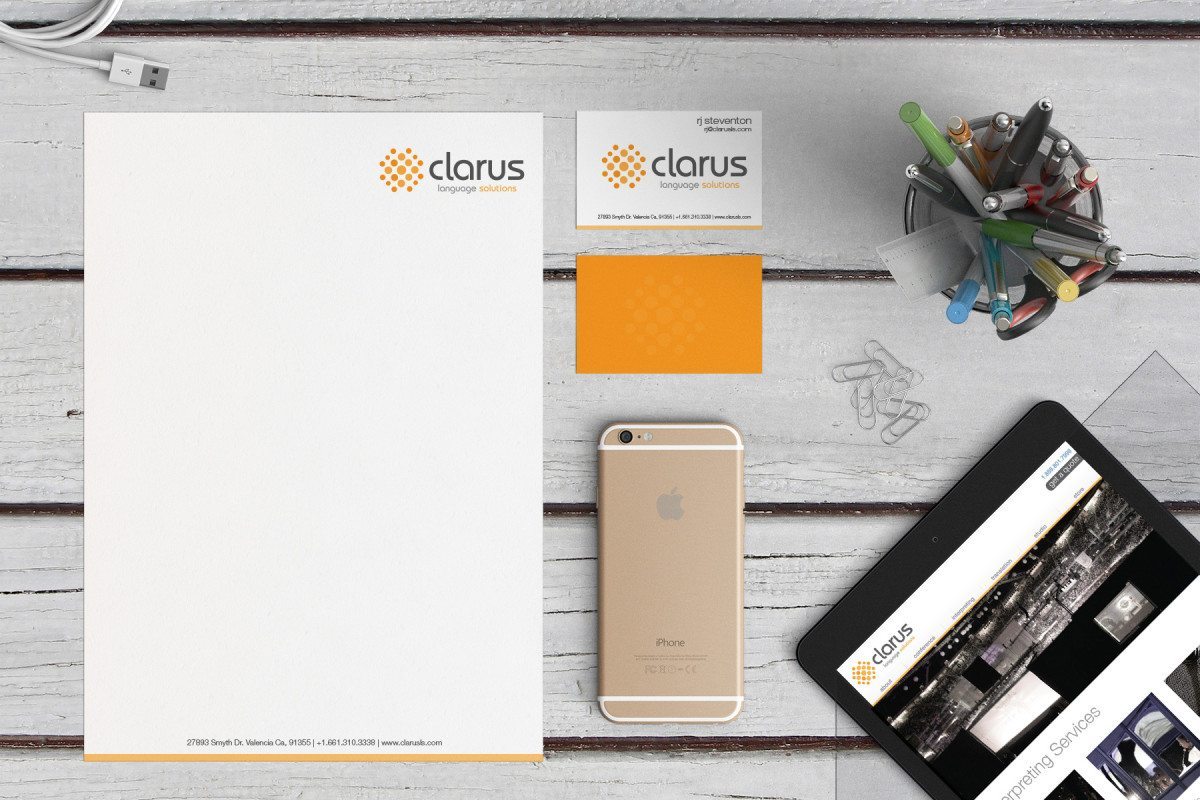 Clarus Language Solutions (Valencia/Santa Clarita) Branding & Identity